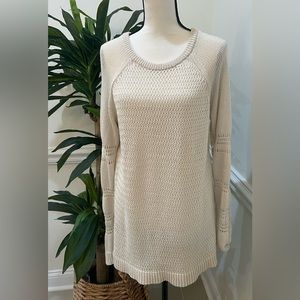 TOMMY BAHAMA Seed Knit , cotton blend scoop neck , long sleeve , sz xl  sweater